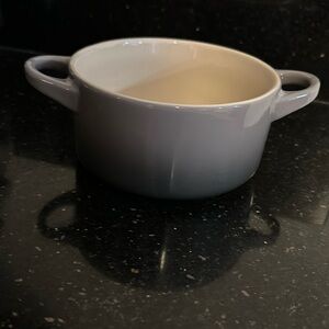 Le Creuset 12cm Mini Round Cocotte 14oz. Flint (no cover)